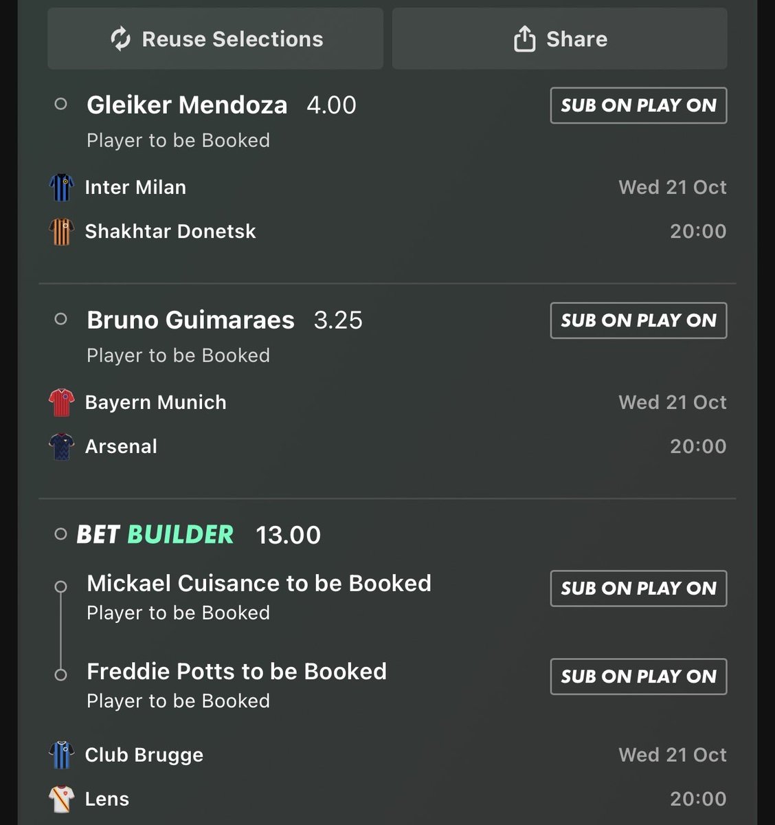 AverageJTips's tweet photo. Not going massive today because the games  have been so weird 

Cards https://t.co/iTNEfiEVj0