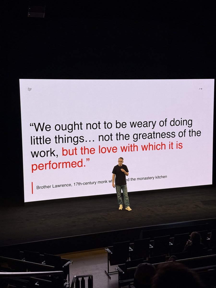 nexus_coding's tweet photo. to paraphrase some bars @aarondfrancis dropped this morning in his talk at #ResendForward: 

“…build your product to make life easier for your customers by solving the issue they’re struggling with the most, put your heart &amp; soul into &amp; eat it” 😤

@laravel @resend https://t.co/62a434rvGs