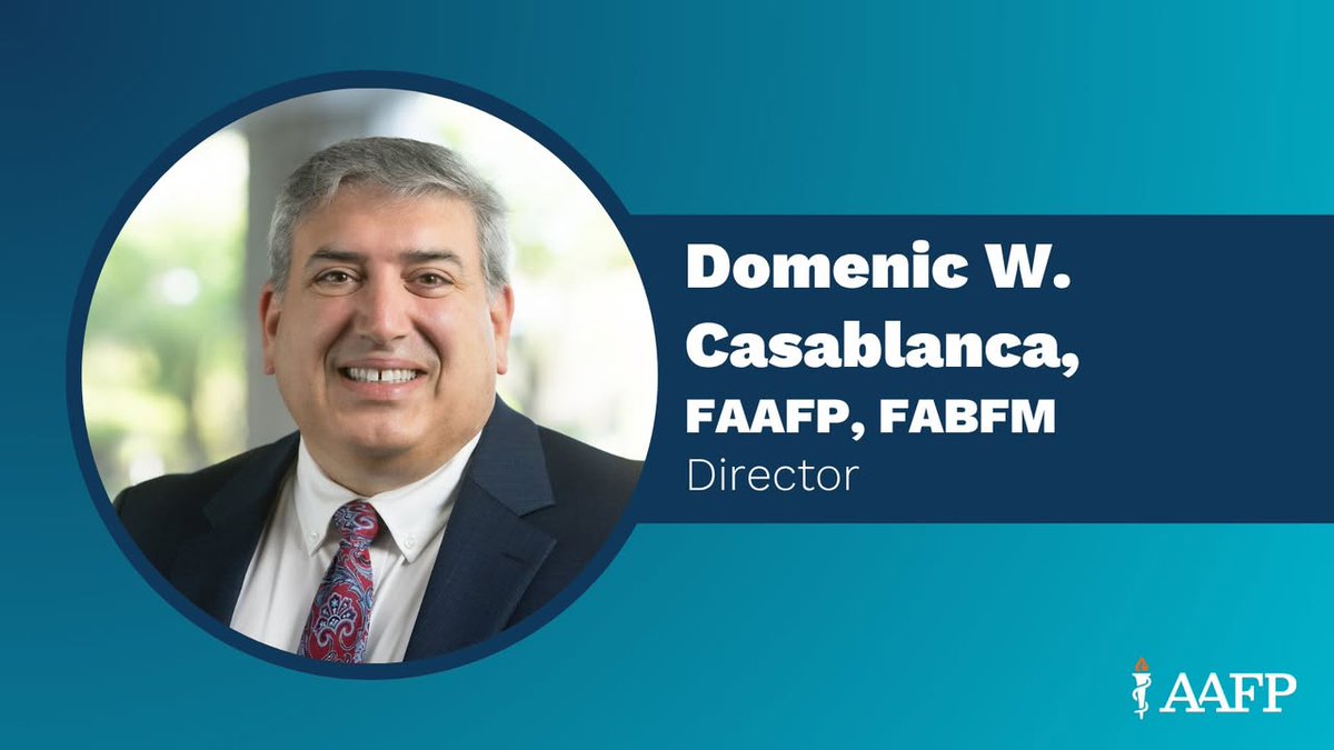 aafp's tweet photo. Congratulations to the new members of the #AAFP Board of Directors! 👏 Domenic W. Casablanca, MD, FAAFP, FABFM; Renee Crichlow, MD, FAAFP; and Jason E. Marker, MD, MPA, FAAFP, will each serve a 3-year term. https://t.co/hZa2hnoXml