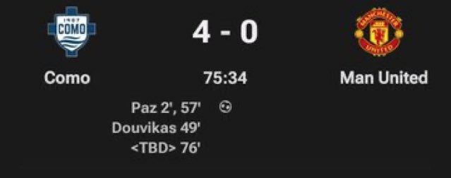 popsyeverybody's tweet photo. Como don turn this match to training 😭 4-0 💀 https://t.co/zKdCkHI398