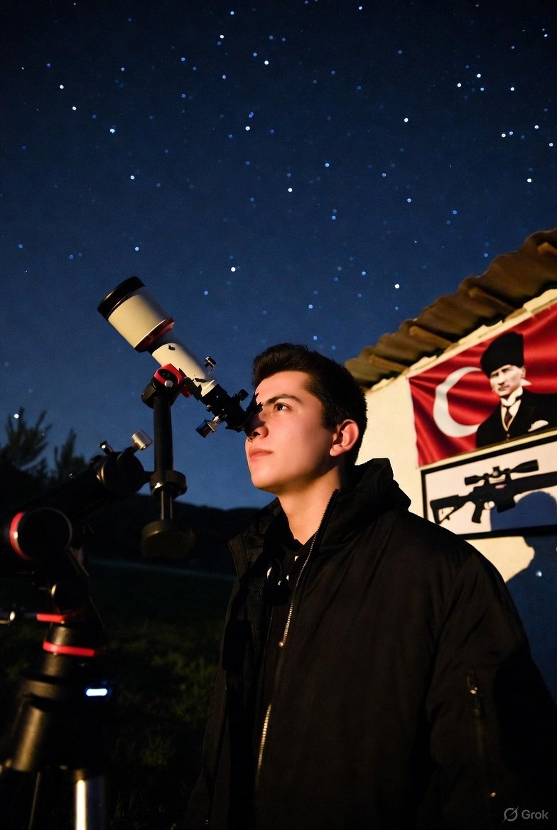 deveee_vkk's tweet photo. Bilge Önder Halaskar Atatürk, Türkiye'deki herkesin evinde teleskop olmasını isterdi. Gece olunca gökyüzüne baksınlar, oralarda bir yerlerde yaşamın olup olmadığı üstüne kafa yorsunlar, şevkle evreni incelesinler isterdi. Onun hayalindeki insanlar geleceği göklerde arardı. İlerleyen dünyada göklere hakim olamayanın, yerlere de hakim olamayacağını düşünürdü.

Ama günde 12-13 saat çalışıp aldığı kuş kadar ücretin %90'ınını oturduğu kümes kadar olan evin kirasına gömen, fakir ve cahil bırakılmış, sefil haline şükrettirilmiş, başına gelen felaketleri kader belleyen bir toplum, Bilge Önder Halaskar Atatürk'un bu idealinden çok uzakta..