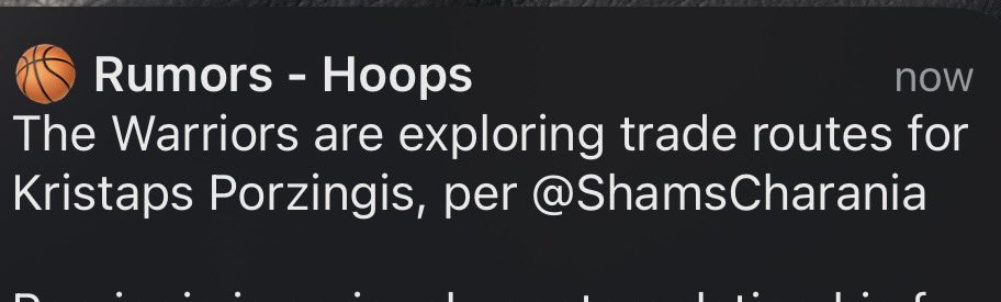 phonybone's tweet photo. If you didn’t know about basketball this makes it sound like Kristaps is a tribal chieftain https://t.co/lzhbRx6AJg