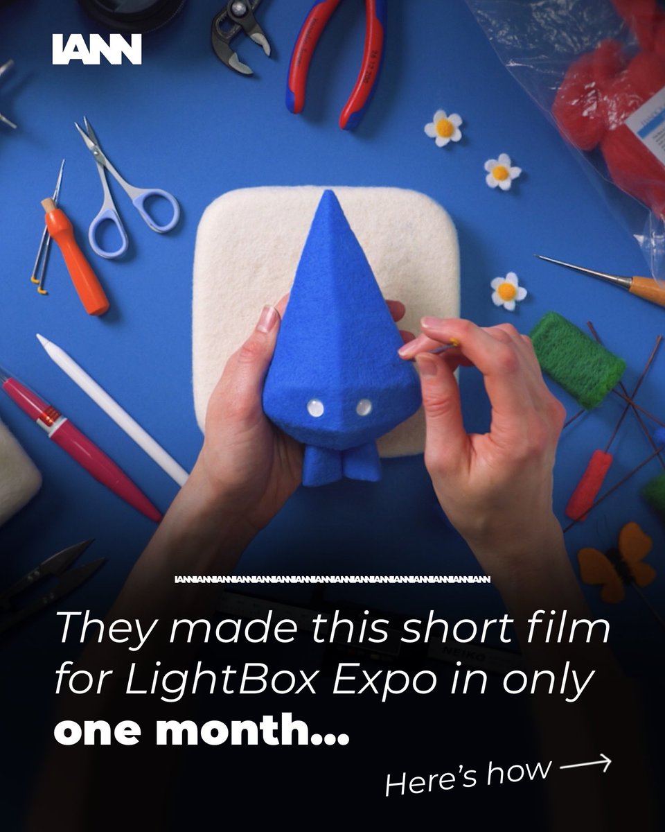 IndieAnimNN's tweet photo. This needle felt short film was made for LightBox Expo in only one month, here’s how they did it… 🧵 https://t.co/RiOd65MJv2