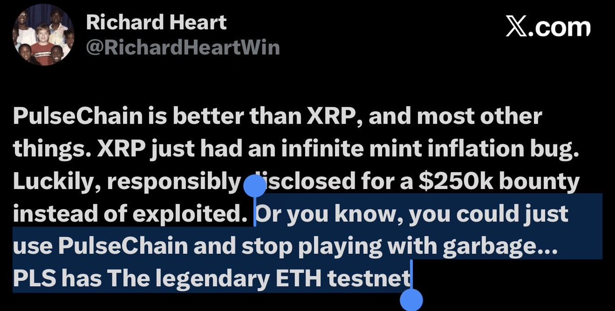 Peacock_Dev's tweet photo. “You know, you could just use PulseChain” https://t.co/ZL4ceXMiTS