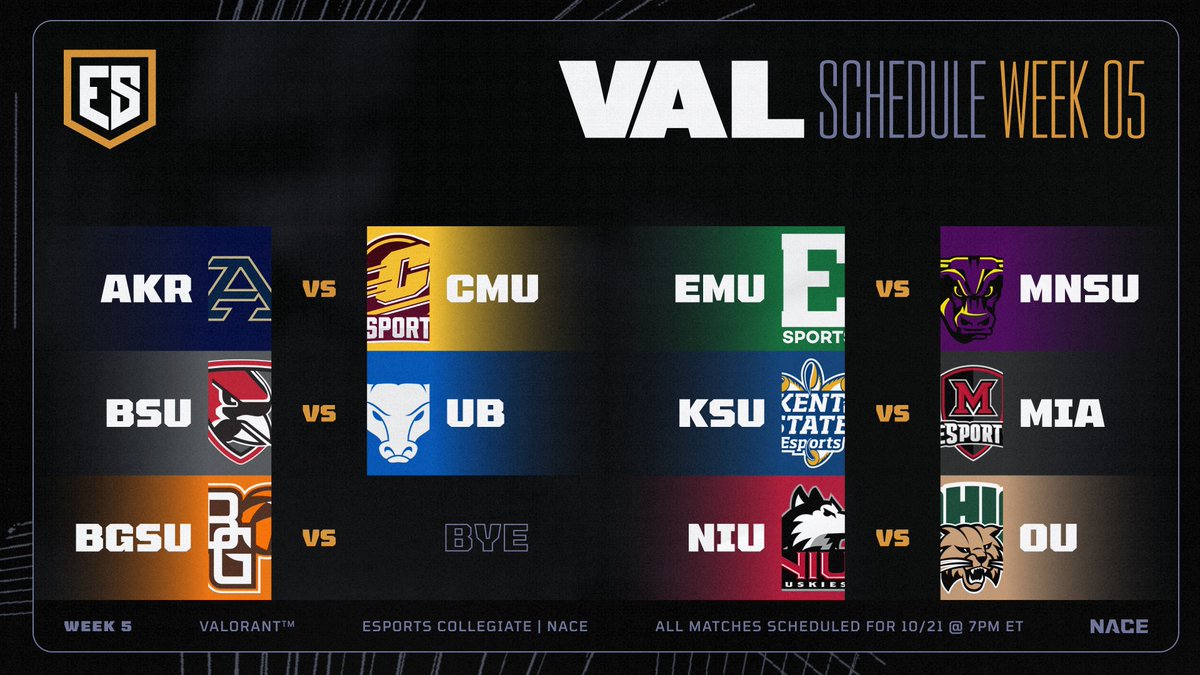 ESC_Conference's tweet photo. 𝐕𝐀𝐋𝐎𝐑𝐀𝐍𝐓 | 𝐖𝐞𝐞𝐤 𝟓 𝐒𝐜𝐡𝐞𝐝𝐮𝐥𝐞!

Scanning ahead to tonight's matches 🏹 

Check out where to watch ⤵️ https://t.co/ngHaesRLzI