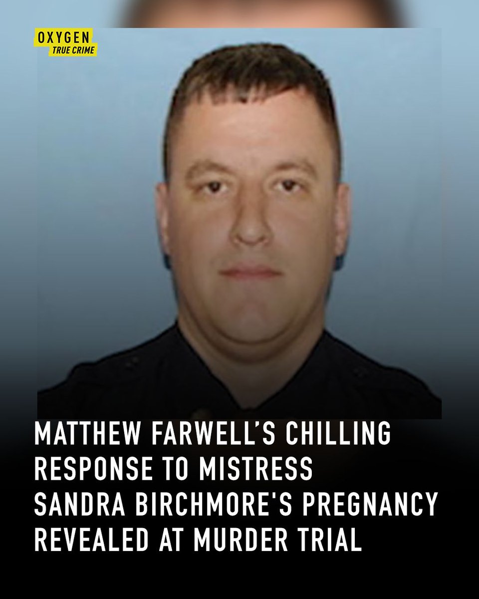 oxygen's tweet photo. Prosecutors say former officer Matthew Farwell began having sex with Sandra Birchmore after she joined the Stoughton Police Explorers Academy as a teen. https://t.co/VmUjDsQLHm https://t.co/DUNOmXtaJj