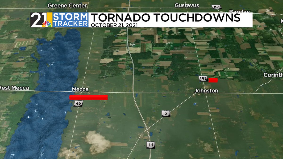 EricWFMJ's tweet photo. On today's date 5 years ago: a pair of tornado touchdowns just before sunset in Trumbull County: an EF1 near Mecca and an EF0 near Johnston. https://t.co/oNRbyVJYQt