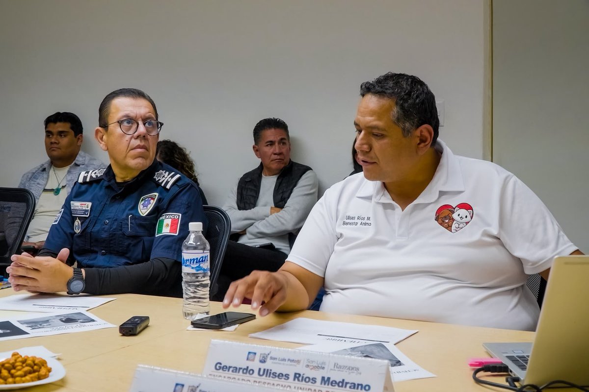 SSPCSLP's tweet photo. #InformaciónDeInterés 

🫱🏻‍🫲🏼 El secretario de Seguridad y Protección Ciudadana de la Capital, Comisario @JA_VillaG participó en la sesión ordinaria de la Comisión de la Unidad de Gestión de Bienestar y Protección Animal, donde se presentaron los resultados de septiembre en favor de los seres sintientes.🐕🐈

📝 Entre las acciones realizadas por el área  de @BAnimalSLP destacan las jornadas de esterilización, la atención a reportes de maltrato, el rescate y resguardo de animales, así como la continuidad de la campaña de vacunación antirrábica.

💙🐾  Con acciones coordinadas, desde el @SLPMunicipio construimos una ciudad más empática, consciente y comprometida con el bienestar de nuestros animales de compañía.