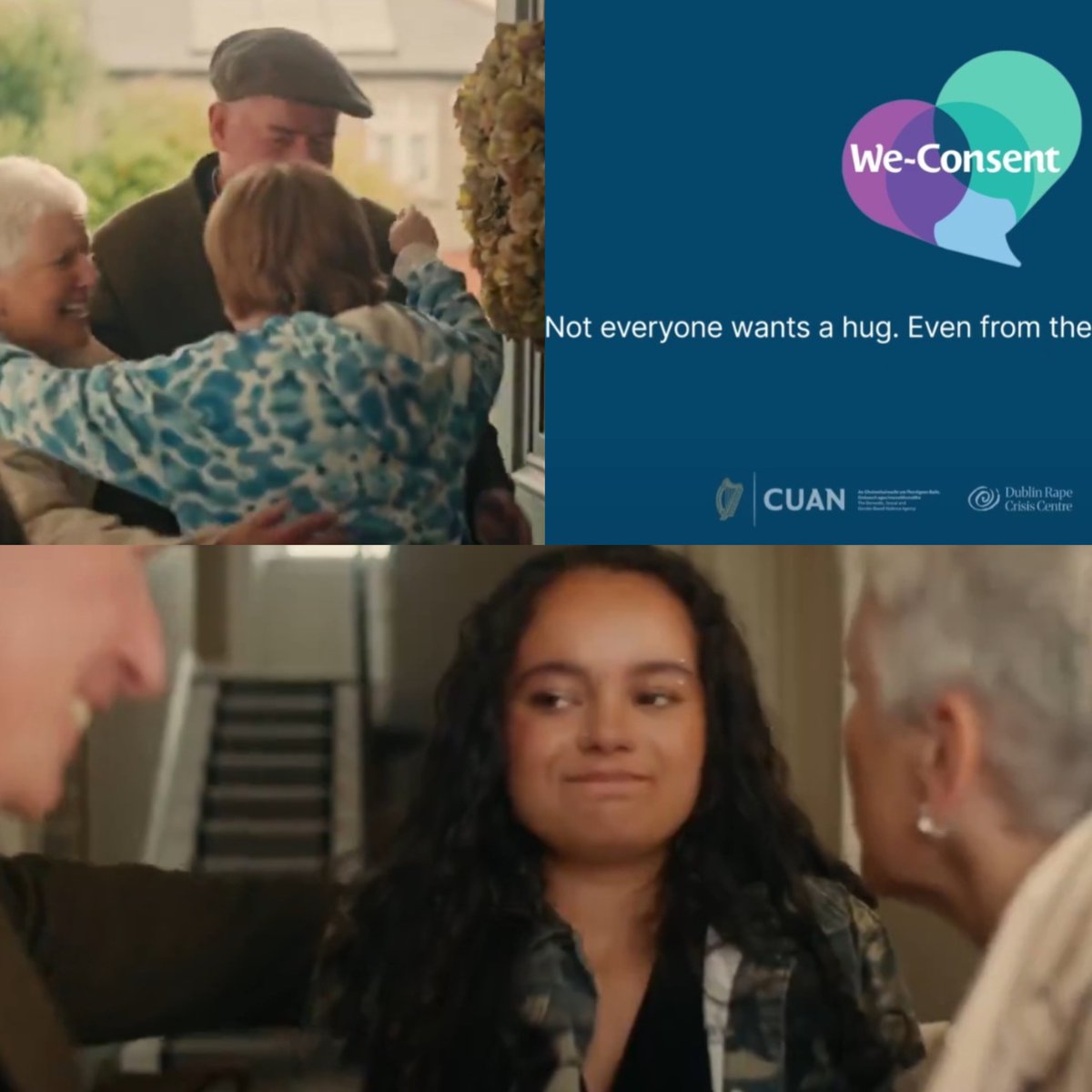 CatholicArena's tweet photo. The Irish State has released a DERANGED new advertisement in which it implies that grandparents should seek CONSENT to hug their grandchildren 

Elder abuse has reached RECORD highs under the current government https://t.co/NBoKv3FF5J
