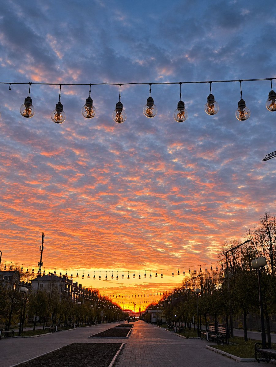 RA4SD's tweet photo. The sunrise. https://t.co/O1oE12OLHF