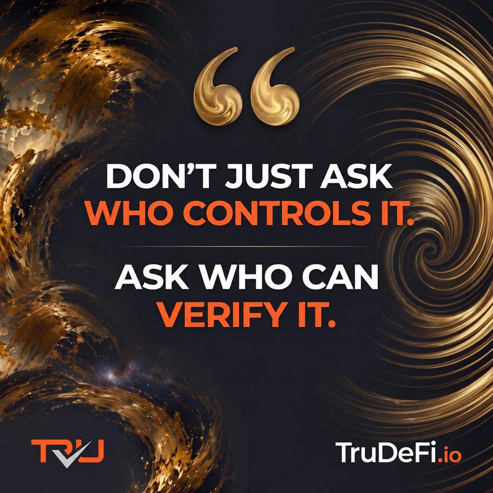 TruDeFi_io's tweet photo. Control gets most of the attention.

But verification is just as important.

Can participants independently determine what is true?

If they can...

⚖Power becomes harder to concentrate. https://t.co/8qQHHhklug