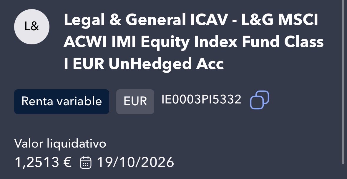 cashconalex's tweet photo. ‼️Ya está disponible el fondo más diversificado de  @MyInvestorES 

MSCI ACWI IMI (TER 0,16%)

De small a large caps tanto de países desarrollados como emergentes +8000 empresas. 
Cubre 99% del mercado  mundial 🌏

Lo mismo que mis 3 fondos, pero en 1.
tú los prefieres separado? https://t.co/DNA7elNHS6