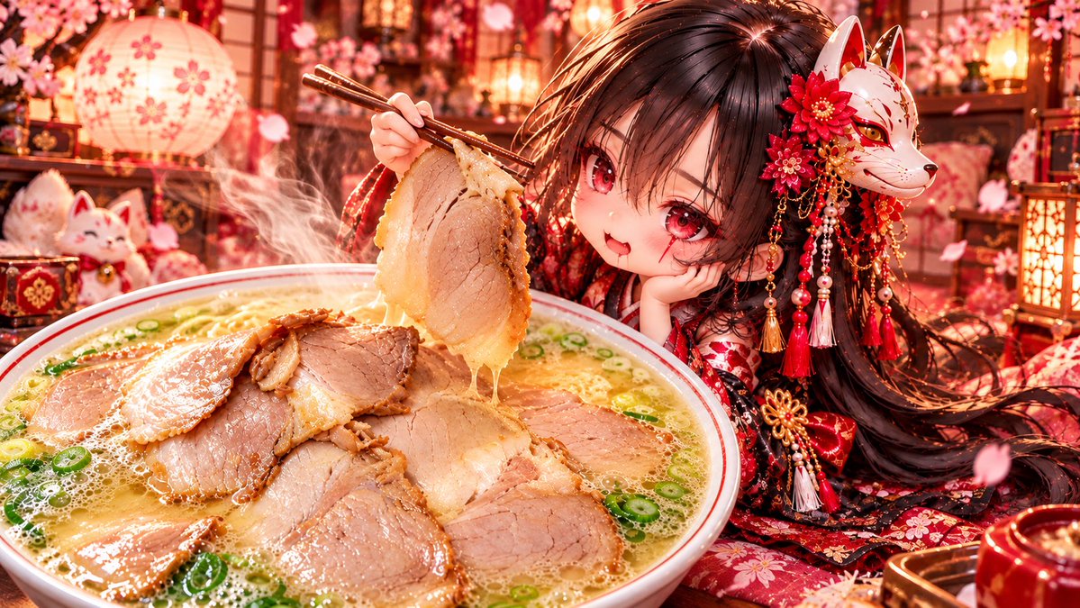 aoi_yoirofilm's tweet photo. #恋々憑依 #飯テロ #豚骨ラーメン 
SFW

🌸🍜 恋々憑依♡ 究極の飯テロ 🍜🌸

「た、食べたい……っ♡🥹💕」

チャーシュー山盛りの
豚骨ラーメンっ🍜✨

でもでも……こんなの食べたら

太っちゃうよぉ〜っ🤭💗

見るだけならカロリーゼロだもんねっ♡
(៸៸>⩊<៸៸)🌸 https://t.co/H9igsnSvRd
