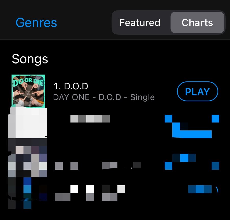 DAYONEOfficial_'s tweet photo. DAYLIGHTS!!! 😭✨💙 #1 on the first day of release?! Grabe na talaga!!! 

DO OR DIE OUT NOW

#DAYONEOfficial #DAYONE_DOD https://t.co/OAmy6DTcM9