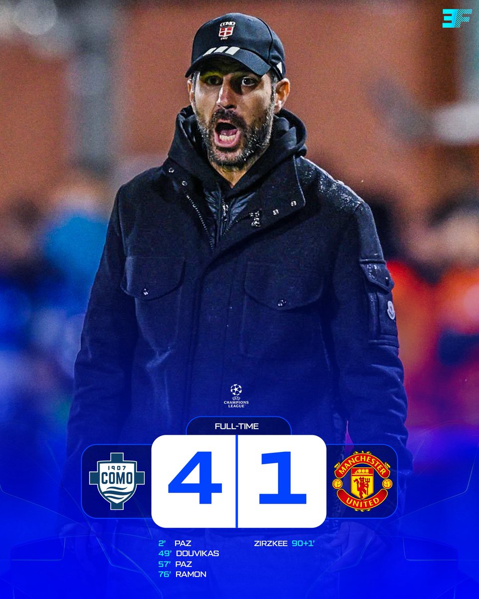 eurofootcom's tweet photo. 🚨🇮🇹 CESC FABREGAS' COMO BEAT MANCHESTER UNITED! 🔵⚪️ https://t.co/Qfem6nFZk2