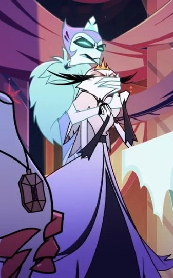 Howlings666's tweet photo. Oh man... Her asking Stolas to step in with the party planners was ABSOLUTELY a cry for help. She was practically BEGGING him to get Andrealphus away so she could regain some AGENCY in her life. Stella Goetia really is SO tragic. 😔🥀💔

#HelluvaBossSeason3 #HelluvaBossStella https://t.co/NKPbs7Jhkw