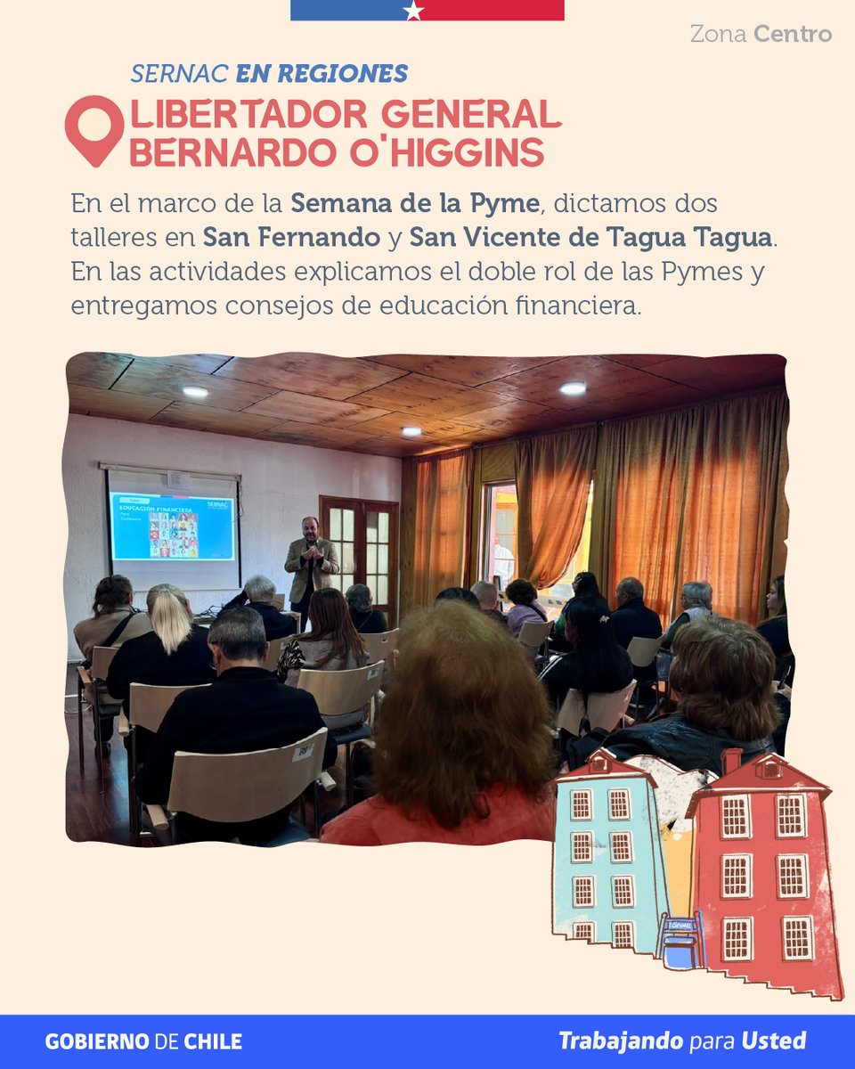 SERNAC's tweet photo. 📍Descubre algunas de las actividades que desarrollaron nuestras Direcciones Regionales para acercar la labor del SERNAC a la ciudadanía en la zona centro del país 👉 https://t.co/1WqthtZKAM