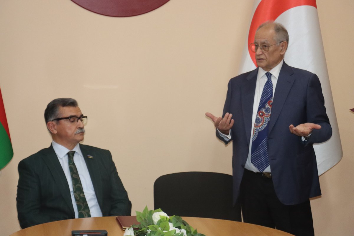 AzRedCrescent's tweet photo. On October 21, 2026, an event was held at the Headquarters of the (AzRCS) on the occasion of the 80th anniversary of Professor Fuad Mammadov, a well-known culturologist, Chairman of the Supervisory Board of the State Support Agency for Non-Governmental Organizations. https://t.co/gGLRSUIdVO