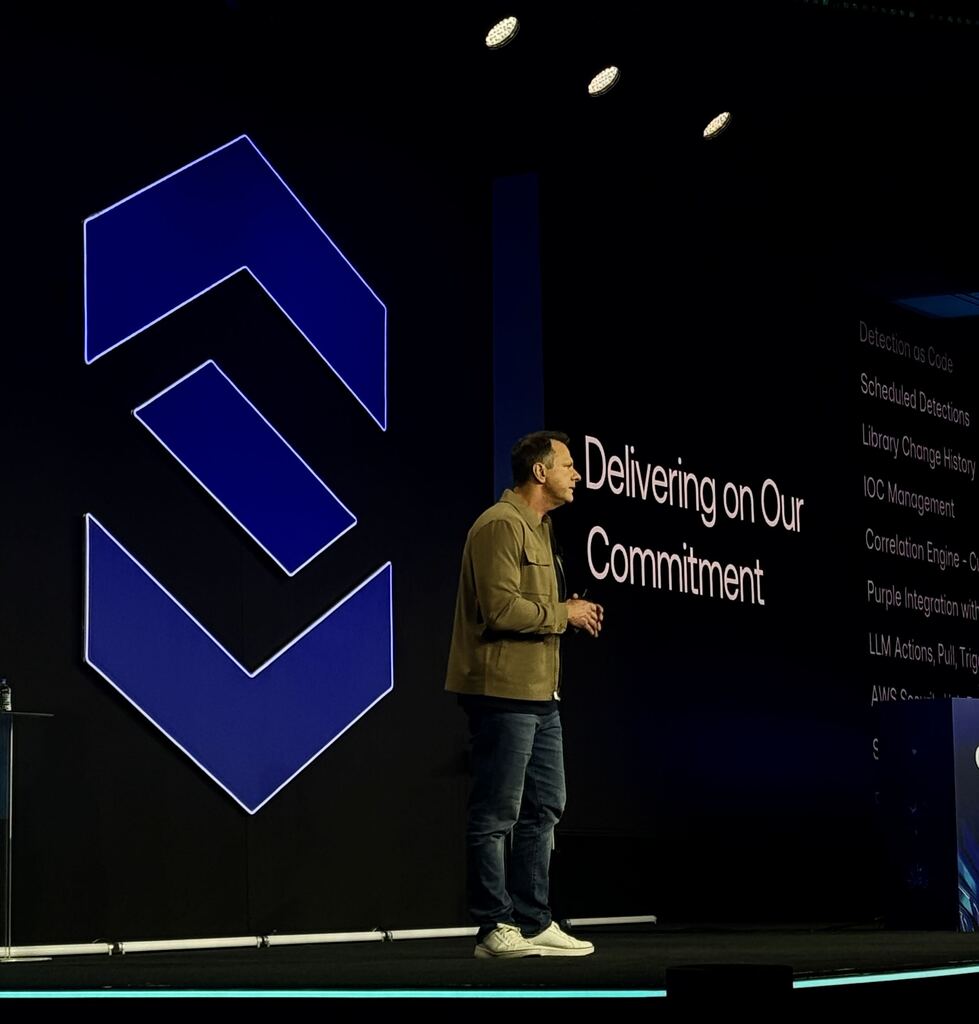 SentinelOne's tweet photo. Please welcome to the #OneCon stage Chris Corde, SentinelOne Chief Product Officer! 🚀 https://t.co/cV9mDUE6lh