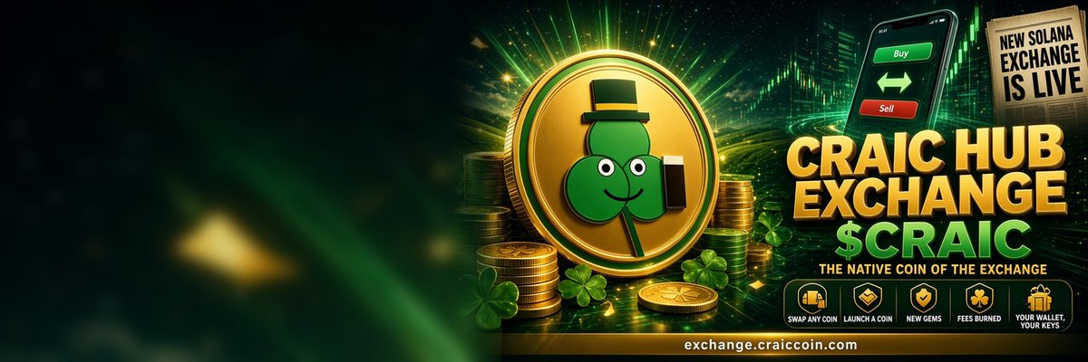 CraicCoinSol's tweet photo. @streamflow_fi Permissions matter. $CRAIC has ~210.73M locked across two Streamflow contracts (21.07% of supply). It also powers Craic Hub Exchange: holder swap-fee tiers and 25% off featured listings paid in $CRAIC. Explore ☘️ https://t.co/jtKKA9G9Ou https://t.co/730qQDBJhP