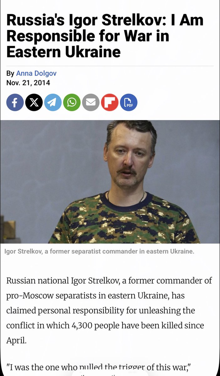 BillJohn65362's tweet photo. @Gemjam42069 @IamLandon_9 “The Russian separatists in Donbas in 2014 were Ukrainians at the time.” 

No they were literally Russians that crossed over from Russia, Russian soldiers “on vacation” they’d famously say: https://t.co/GLymzsJZGE