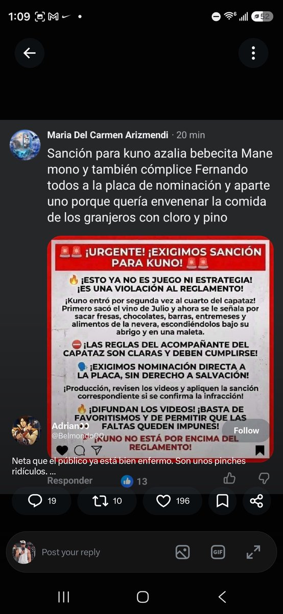 joelpeley's tweet photo. ¡EXPULSIÓN DIRECTA por las fresas y los chocolates! 😱🚨

Pero a Natalia y Pablo démosles el gallito de oro y el premio al peón del año por su brillante desempeño con las vacas. 🐄🏆👏

Las prioridades, reinas… 🤡

Congruencia 0 🫠

#LaGranjaVIP #LaGranjaDuelo #LaGranjaNominacion #LaGranjaCapataz