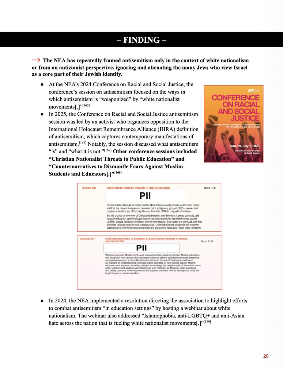 nickineily's tweet photo. The @EdWorkforceCmte report examines how @NEAToday sidelines Jews who see Israel as central to Jewish identity, at a time when antisemitic incidents in K-12 schools surged 135% in 2023. https://t.co/w8ST7A9Swn