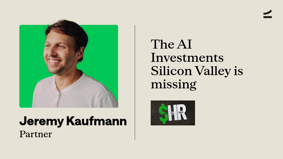 scalevp's tweet photo. Our Partner @jkauf_mann joined @ScottMcGrew on Sand Hill Road to discuss companies combining AI with hardware and the startups he thinks Silicon Valley is overlooking.

Listen here: https://t.co/XhieQurjTA https://t.co/R7aPkxJfxp