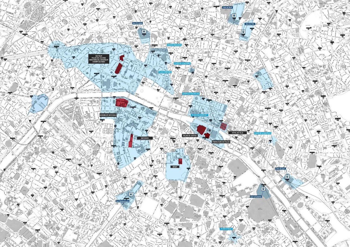 ImpactMediaFR's tweet photo. 🚨🇫🇷 Voici les principaux lieux concernés par l’interdiction des rassemblements et manifestations ce jeudi 22 octobre, de 8h à 20h, à Paris :

Les Champs-Élysées, la place Vendôme, le palais de l’Élysée, le ministère de l’Intérieur, Châtelet-Les Halles, la place de la Bastille, l’Assemblée nationale, le Sénat, les grands magasins, la place de la Bourse, la place d’Italie, l’ancien Palais de justice, la préfecture de police ainsi que les gares du Nord, de l’Est, de Lyon, d’Austerlitz, Montparnasse et Saint-Lazare.

(Préfecture de police)
