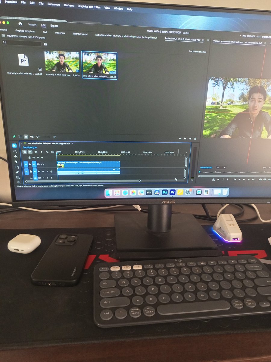 wahab_mp4's tweet photo. Day 16 of posting until i make $5k a month as a video editor 🔥

today was packed

edited 3 reels
had a call with a client but we didn't book because of budget
recorded an intro loom for an application i'm filling out
hit the gym

i was exhausted and almost skipped posting tonight but consistency means showing up on the days you don't feel like it

not every call turns into a client the only thing i control is that i keep showing up

follow along to see where i go 🚀