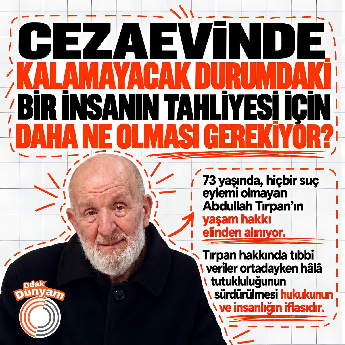 kafamsusmuyorrr's tweet photo. Yeniden cezaevine gönderilmemesi için sesi olalım lütfen 🤲

AbdullahDede İçinYaz

#LOSCvGS #LILvGS Zonguldak'ta 3 https://t.co/I8LjowSEeS