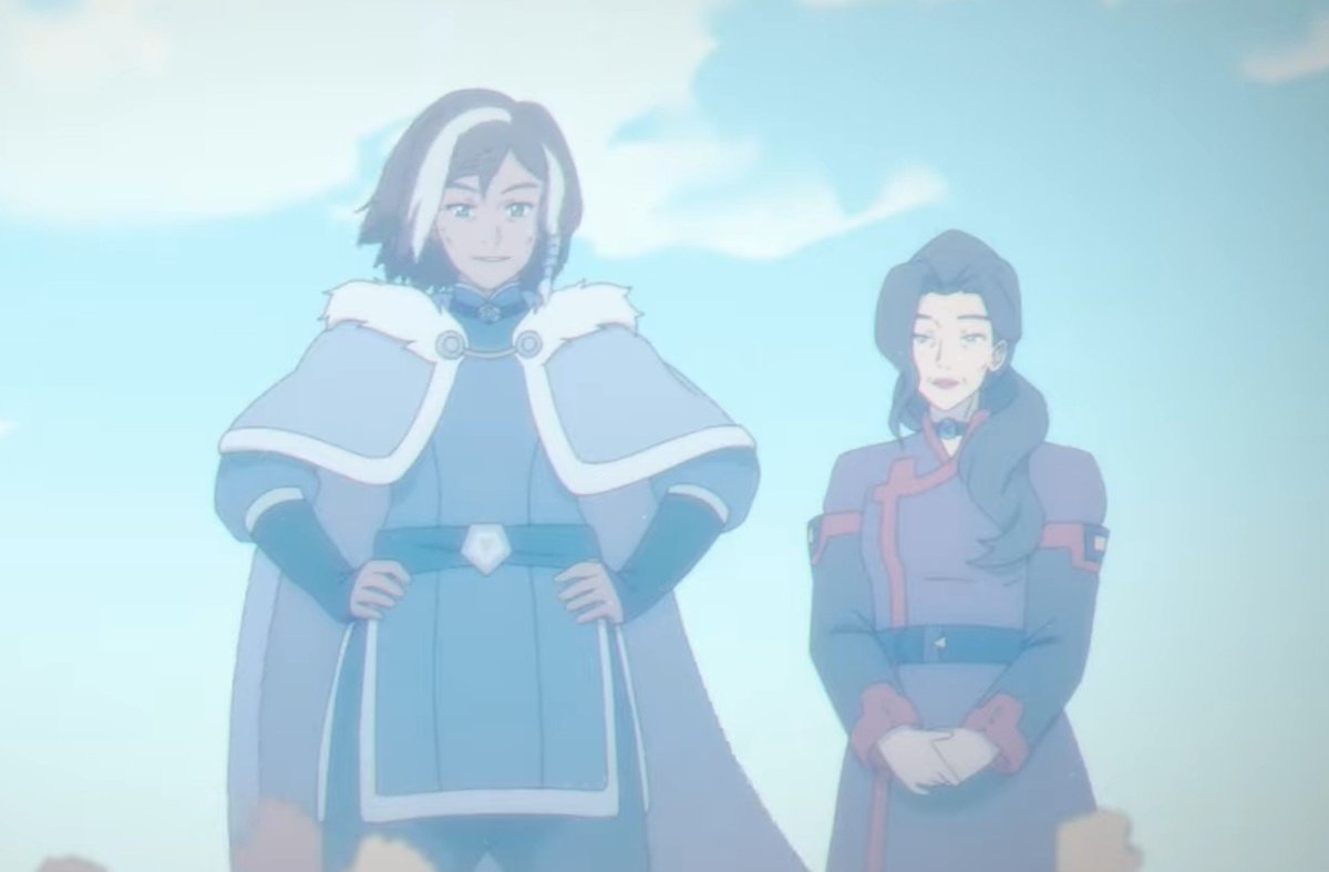 chrollitoyuri's tweet photo. QUIERO PEDIR UNAS DISCULPAS PÚBLICAS A LA SERIE NUEVA DE AVATAR. LITERALMENTE ACABAN DE CANONIZAR QUE LAS KORRASAMI ESTÁN CASADAS POR LOS COLLARES DE LA TRIBU DEL AGUA https://t.co/vTUqErs04S