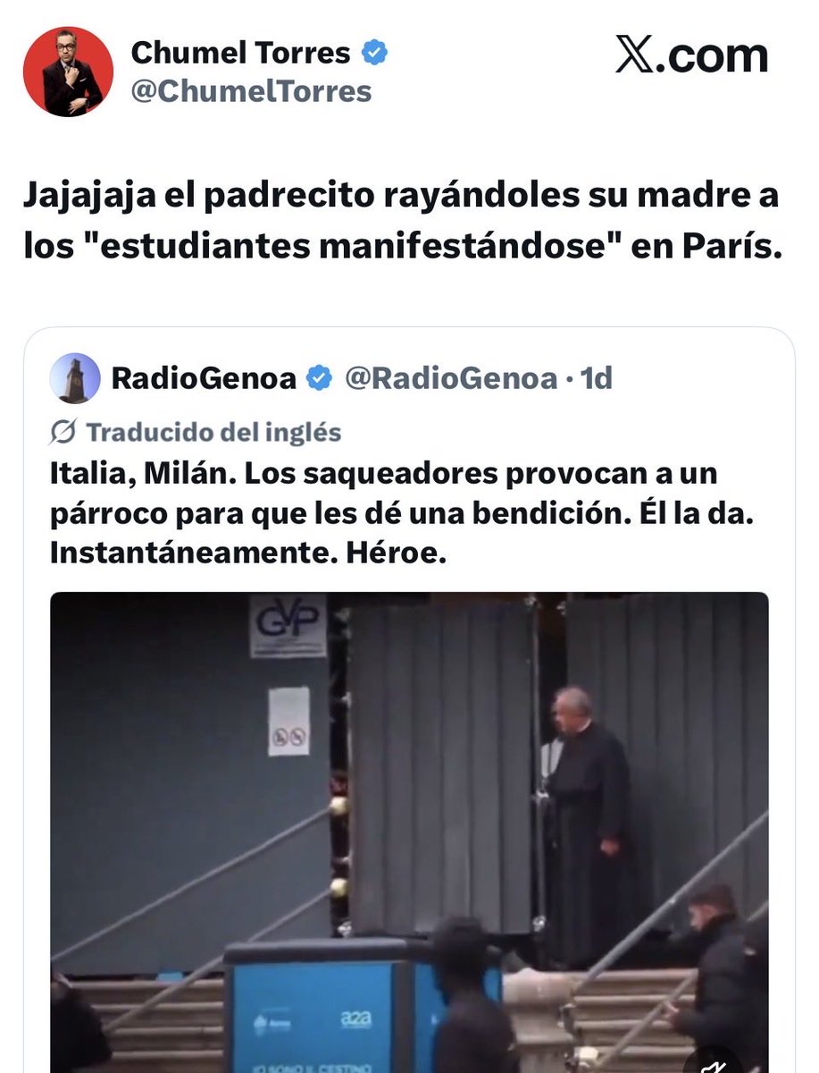 Chescan4's tweet photo. “Paris, Italia”
–José Manuel Chumel Torres, octubre 2026, filósofo, catedrático, economista referente de la derecha en México y banco de noticias de la fachipendejiza. https://t.co/An4qR8G70K