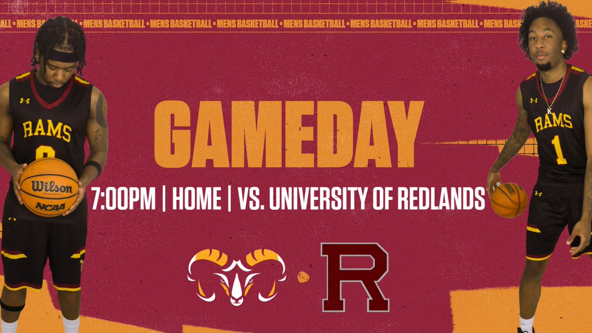 VVC_RAMS's tweet photo. 🏀🐏 GAME DAY!

VVC Men’s Basketball hits the court tonight for their first scrimmage of the season! 🔥

🆚 University of Redlands
 ⏰ 7:00 PM
 📍 Home

Come out and get your first look at this year’s Rams! 👀🏀

#GoRams #VVCAthletics #MensBasketball https://t.co/f7aXYxzUvc