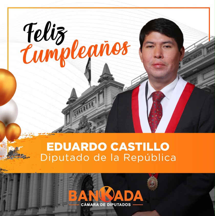 BankadaFP's tweet photo. Saludamos de forma muy especial a nuestro diputado Eduardo Castillo en el día de su cumpleaños.
¡Nuestros mejores deseos para él!🎉✨ https://t.co/BkWhVoXJHp