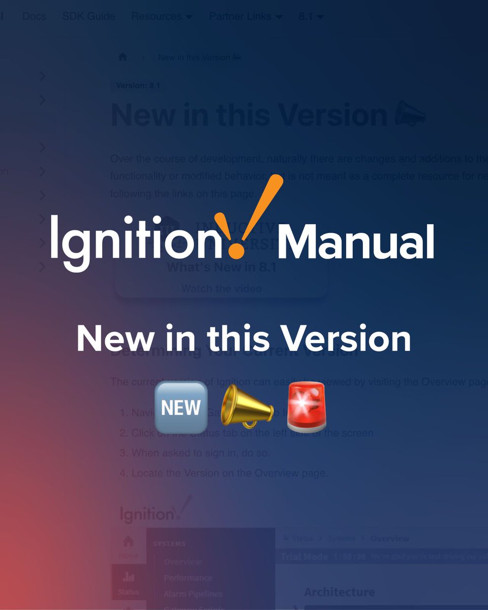 InductiveAuto's tweet photo. Over the course of development, there are changes and additions to Ignition. This page highlights updates in each new version and lets you browse changes in previous versions.

See what's new: https://t.co/IKIpd23bBO https://t.co/g5CmkTLrQG