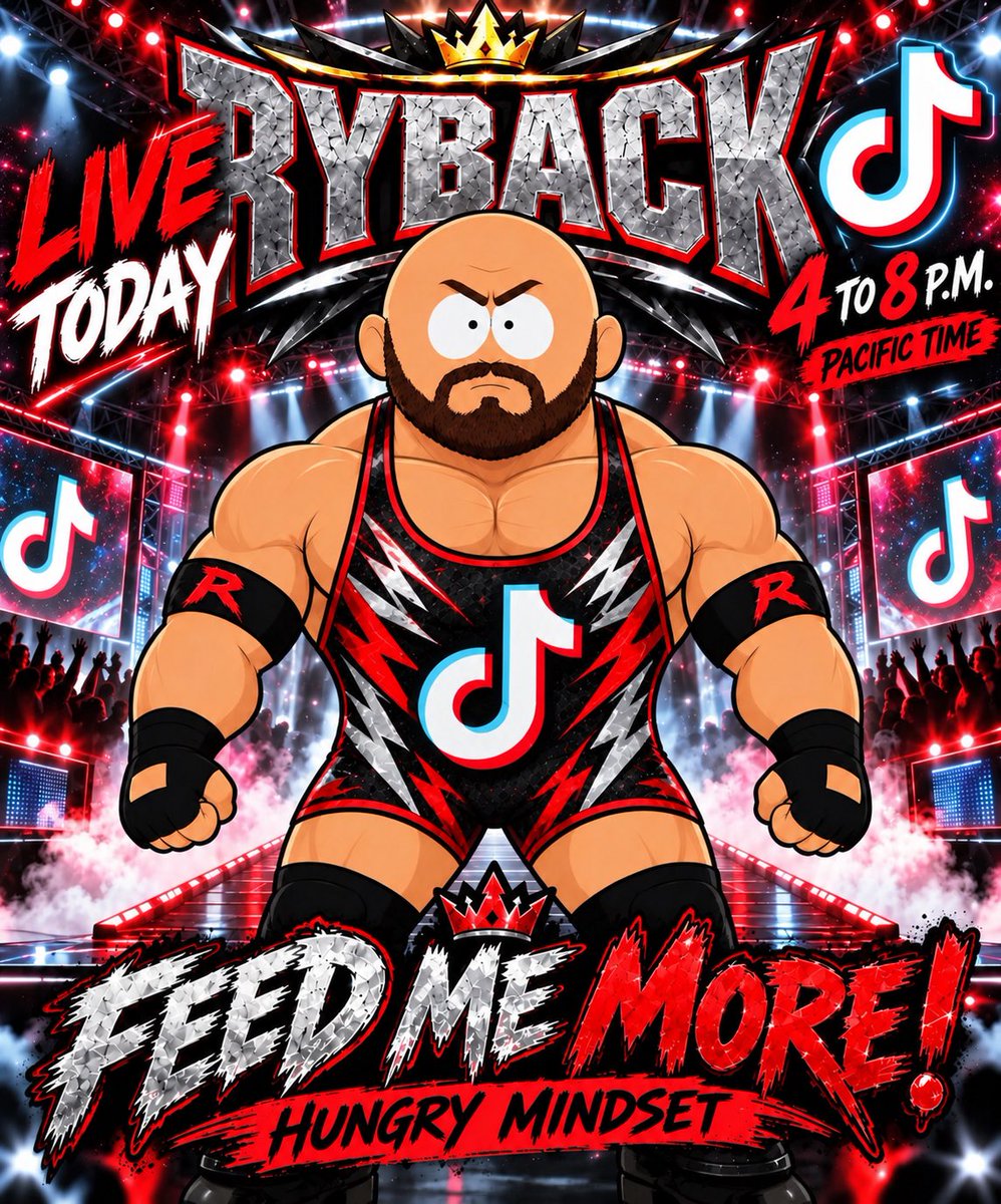 Ryback's tweet photo. Live everyday 4-8PM Pacific! Come join us 💪 👊 https://t.co/ZfU2Zk1p7C https://t.co/HUA3Hrvis5