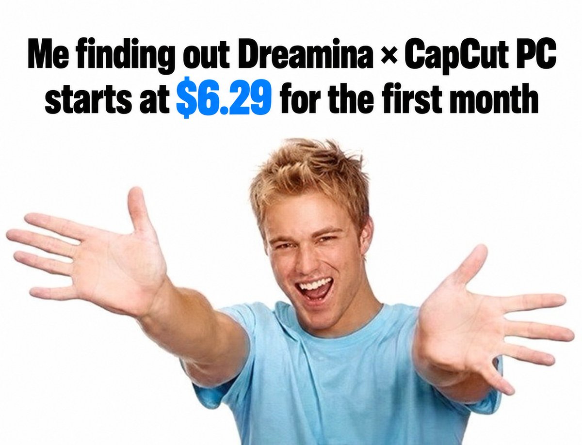 nijokestu's tweet photo. Not gonna lie, $6.29 for this combo is a pretty sweet deal. 👀
Dreamina for the visuals, CapCut PC to bring everything together. If you've got a campaign coming up, now's a good time to try it.
Offer ends Oct 30!
#CapCutDidThat #Dreamina #Smallbusinessmarketing #CapCutSale https://t.co/XUUxMawzNR