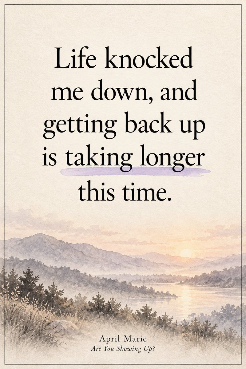 April_reeMarie's tweet photo. Sometimes life knocks you down harder than people realize. You’re trying to recover while still carrying bills, responsibilities, and feelings you barely have words for. 
#WhenLifeFeelsHeavy #GettingBackUp #HardDays #EmotionalHealing #GiveYourselfGrace #AreYouShowingUp https://t.co/mcBqsaokKY