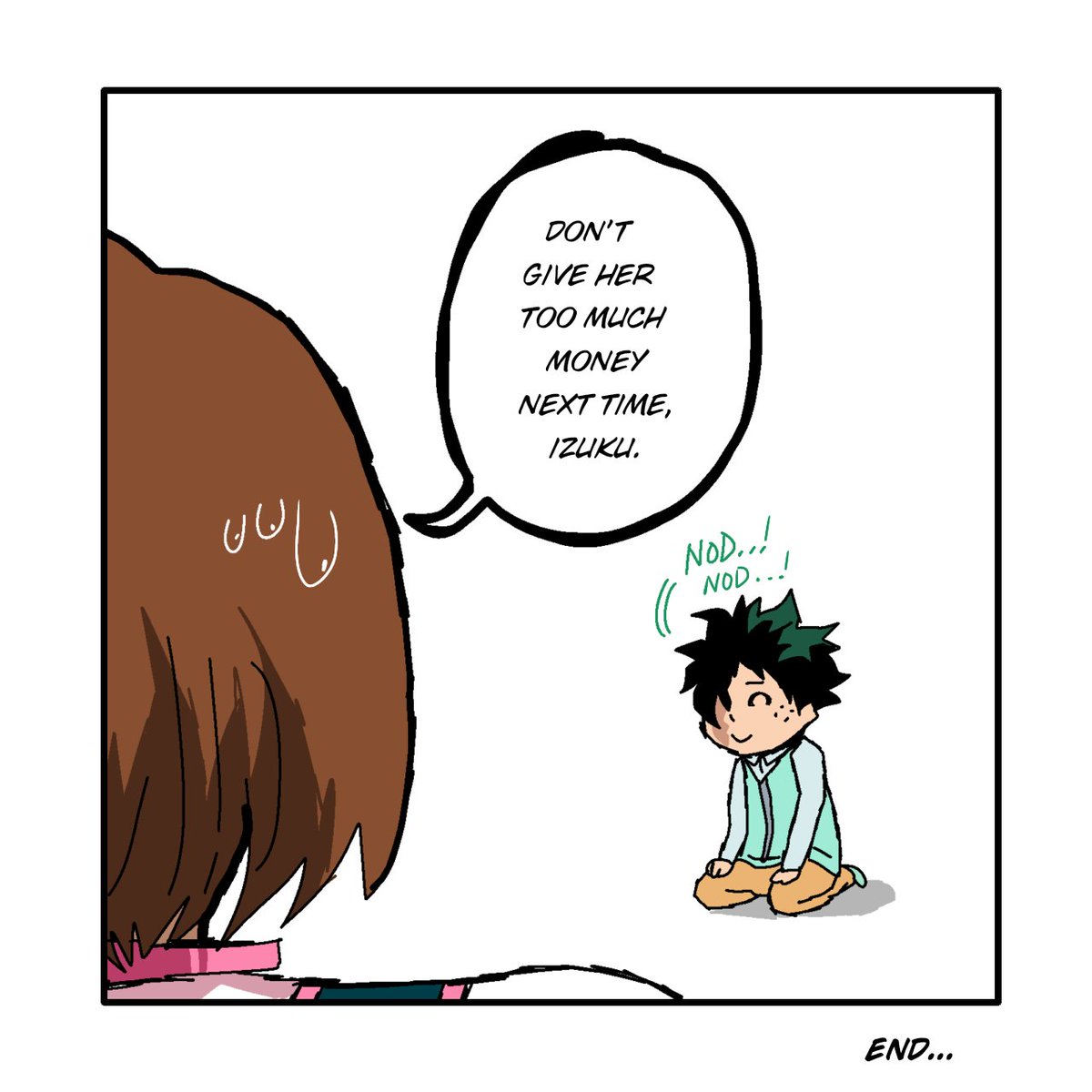 JVA_FanBoy02's tweet photo. Deku &amp; Uravity: Their Daughter's First Huge Allowance (Comic) #izuocha #MHAfanart https://t.co/iCR2ZC99Hi