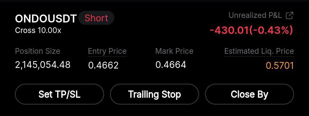 Cryptoretarddd's tweet photo. $ONDO SHORT

Entry: 0.4662

Targets:

0.4614
0.4527
0.4443
0.4178

Stop Loss: 0.4898

After the first take profit, move the stop loss to entry.
#Trading #Crypto #CryptoNews https://t.co/2WXgjtVJLJ