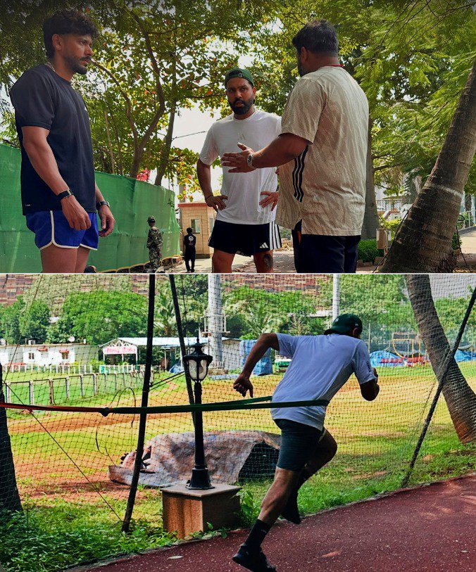 Nivii_018's tweet photo. Hitman is back to work! ๐ช๐ฎ๐ณ
Rohit Sharma begins his fitness training ahead of India's upcoming tour of New Zealand. ๐๐ฅ
#RohitSharma #TeamIndia #ODICricket #ODIs #CWC2027 #NZvsIND https://t.co/cxiyLV4rjR