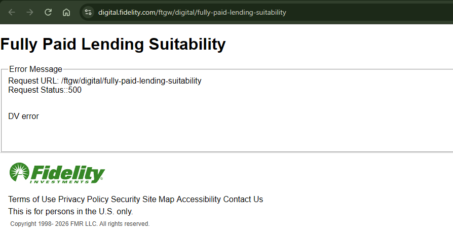 karthik_1209's tweet photo. @Fidelity , Please fix your website its financial services company and basic things won't work ? https://t.co/fNrVRO6f6B