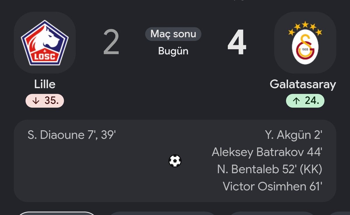 emrhkrce's tweet photo. Lille galip gelseydi Fenerliler
"Lig 1 liderini biz eledik."

Galatasaray galip gelince
"Tarihin en kötü Lille takımı!"
"Süper Ligde oynasa kümeye düşer!"

Eziklik böyle bir şey!
#LilleGS 
#SampiyonlarLigi https://t.co/GoI7LK7pCa