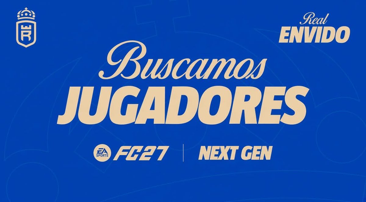 real_envidofc's tweet photo. REAL ENVIDO TE BUSCA 🔵⚫️👑

Estamos buscando jugadores para FC27
Jugamos VPN, LVA y VPUG
- DC
- ⁠MD/MI
- DFC

Nuestros horarios son de 22:40hs a 00hs (Lunes a Jueves)

Cualquier consulta md, rt se agradece https://t.co/EBFE15EhlF