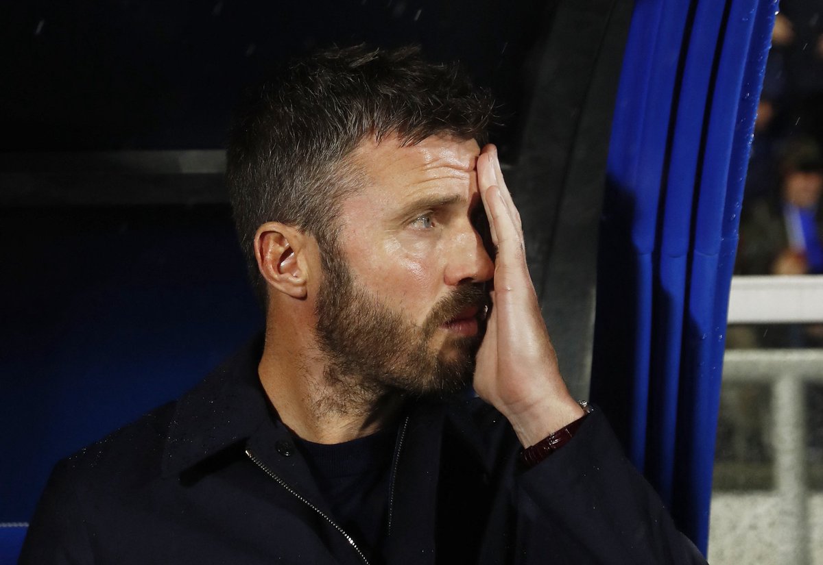 sxiott's tweet photo. @FabrizioRomano 💀 Michael Carrick, it’s time to resign. No options left. 4-0 loss against Como. Here we go… OUT! 😭 #UCL https://t.co/st5De6Gw8Z
