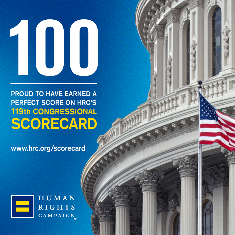 RepScottPeters's tweet photo. No matter who you are or who you love, every American should have the same fundamental human rights. I’m grateful to receive a score of 100 on @HRC’s Congressional Scorecard for my commitment to standing with and fighting for our LGBTQ+ community. https://t.co/cXz8z5d80T