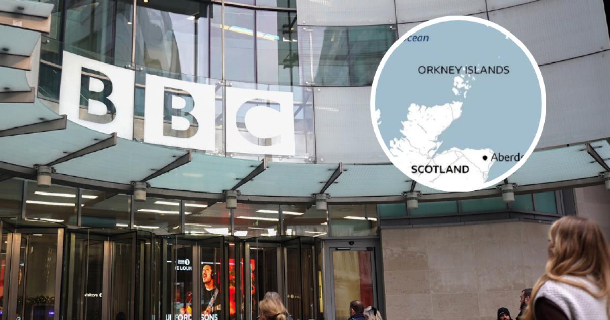 ScotNational's tweet photo. NEW: The BBC has been accused of showing it 'doesn’t give a toss about Scotland' after incorrectly plotting Aberdeen on a map during coverage of the Jackdaw gas field

🗣️ 'It’s hard to imagine London being dumped in the middle of Cornwall' https://t.co/OGNn7eOuyo