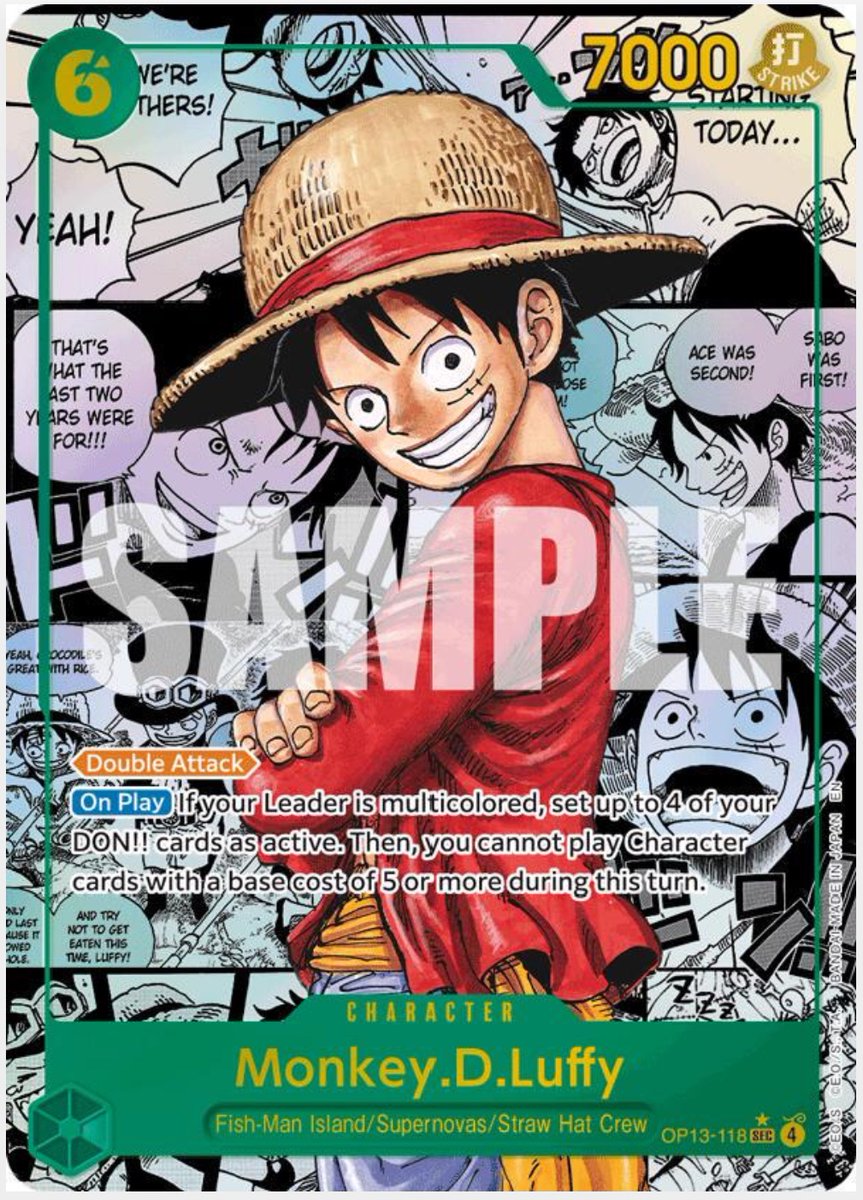 Ohhaimark91's tweet photo. @dreamyard_ ISO/WTB OP-13 Luffy manga &amp; Nami Manga raw, English or in BGS10.

Have $ via PPgs, thx y’all! https://t.co/QjsVehzgWn