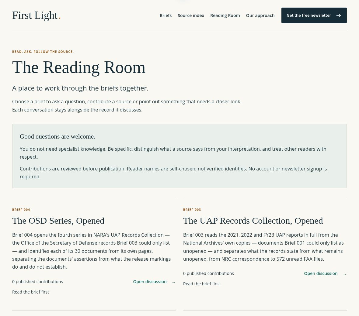 FirstLightBrief tweet picture